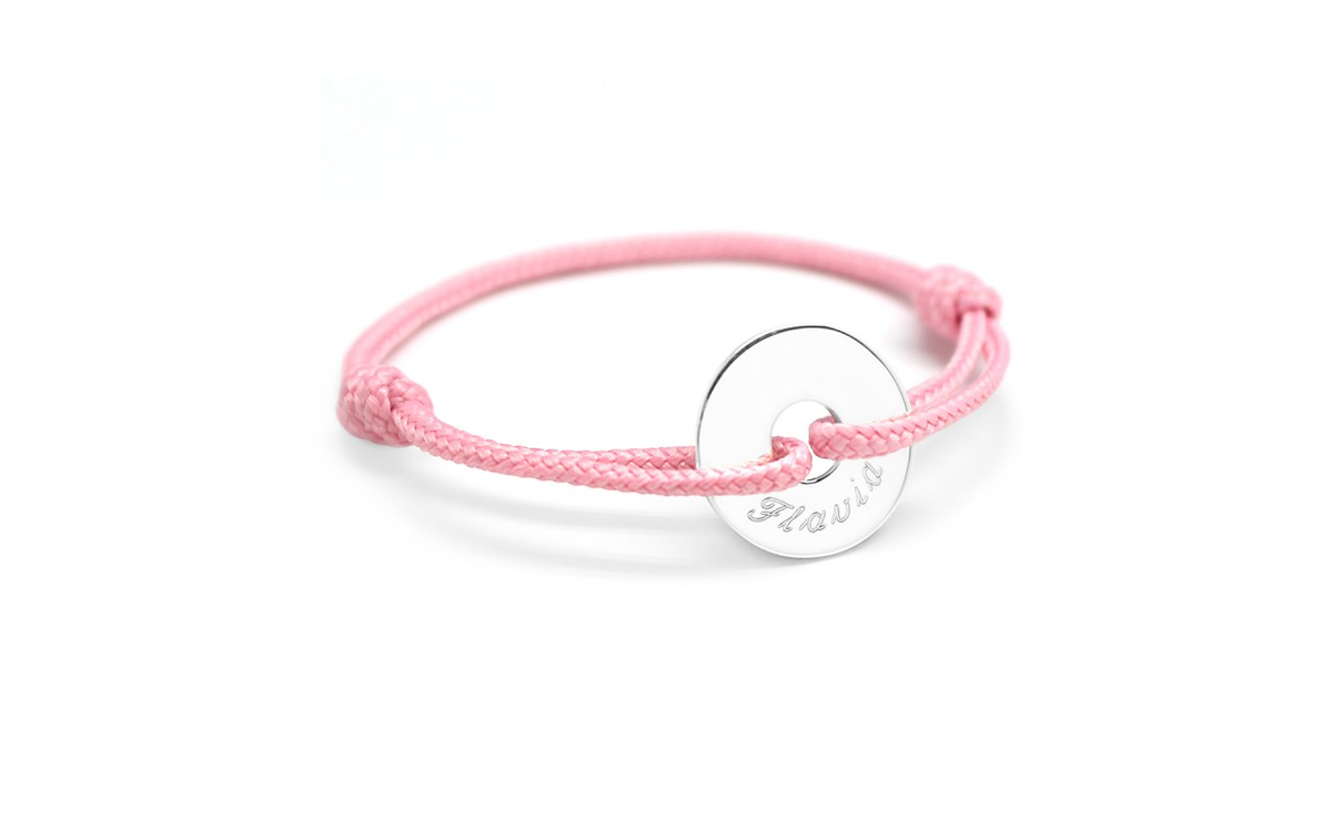 Bracelet personnalisé - Mini Jeton Argent