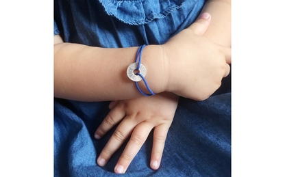 Bracelet personnalisé - Mini Jeton Argent