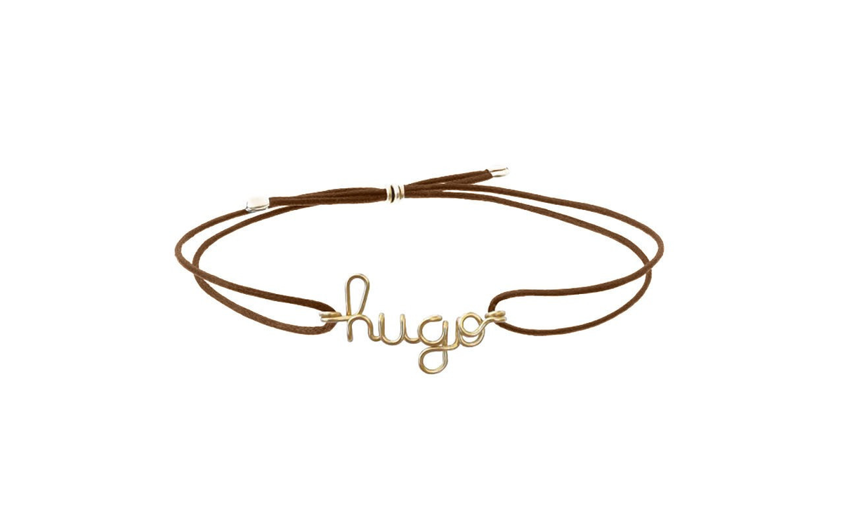 Bracelet  personnalisé homme - Mot sur cordon