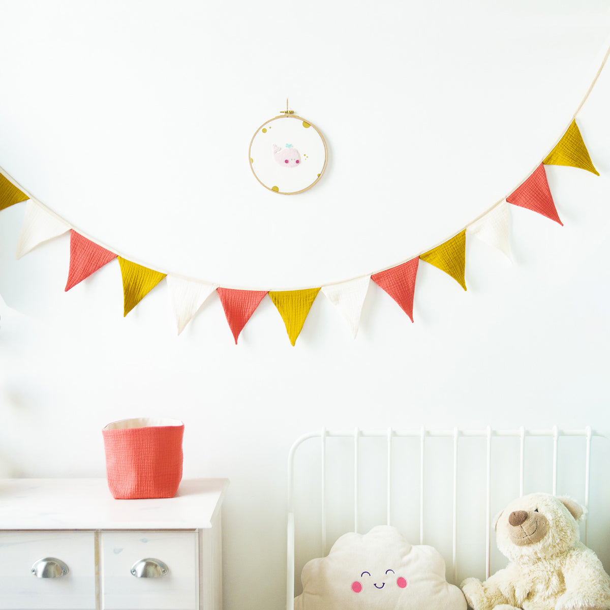 Guirlande de fanions personnalisée - Cadeau naissance