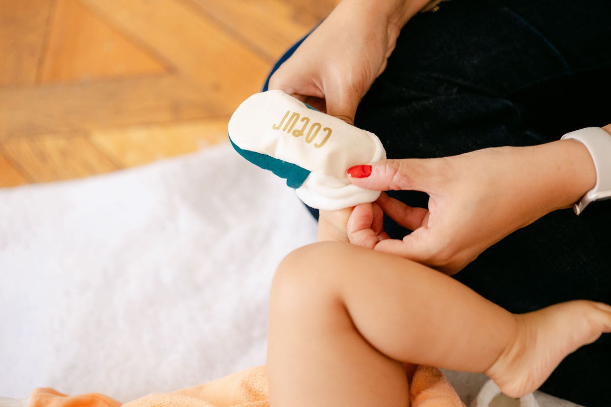 Chaussons bébé à message personnalisé