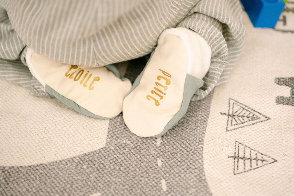 Chaussons bébé à message personnalisé