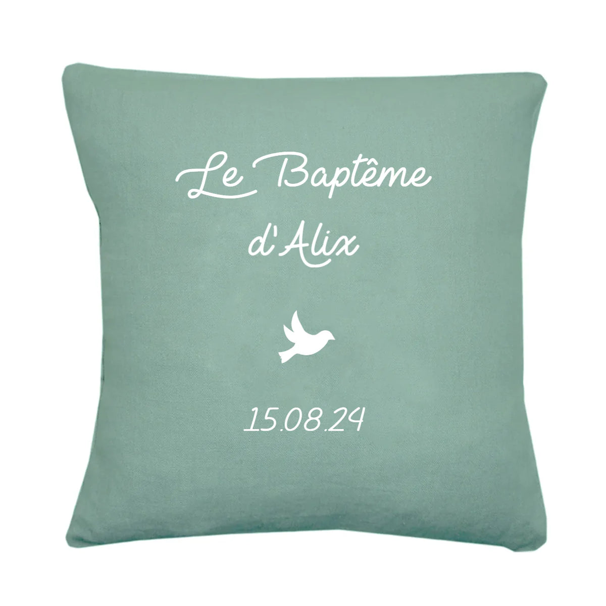 Coussins personnalisés turquoise - cadeaux personnalisés naissance