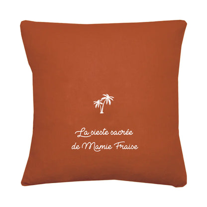 Coussin en lin personnalisé - Cadeau fête des mères