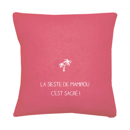 Coussin en lin personnalisé - Cadeau fête des mères