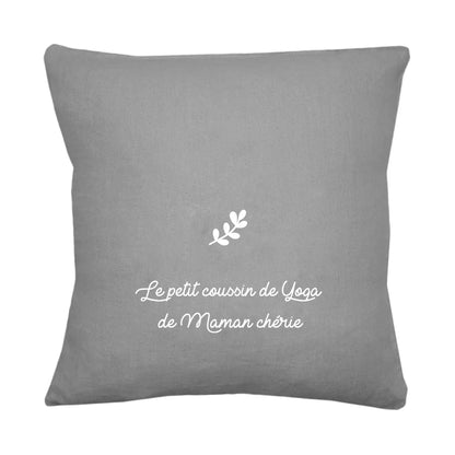 Coussin en lin personnalisé - Cadeau fête des mères
