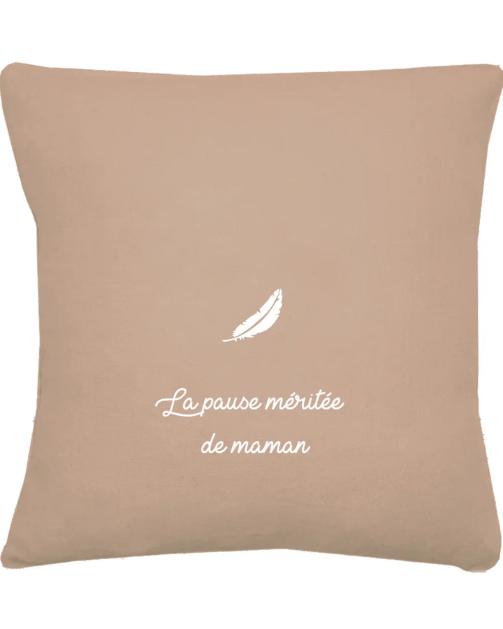 Coussin en lin personnalisé - Cadeau fête des mères