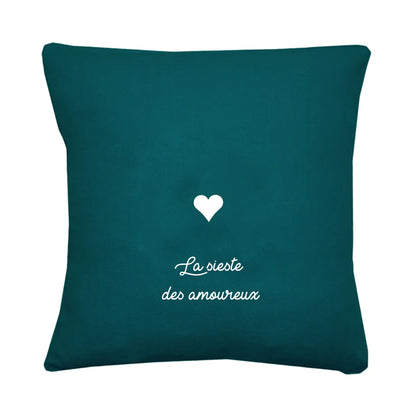 Coussin en lin personnalisé - Cadeau de mariage