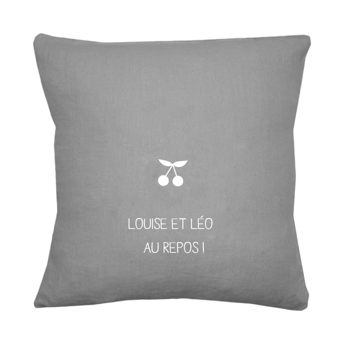 Coussin en lin personnalisé - Cadeau de mariage