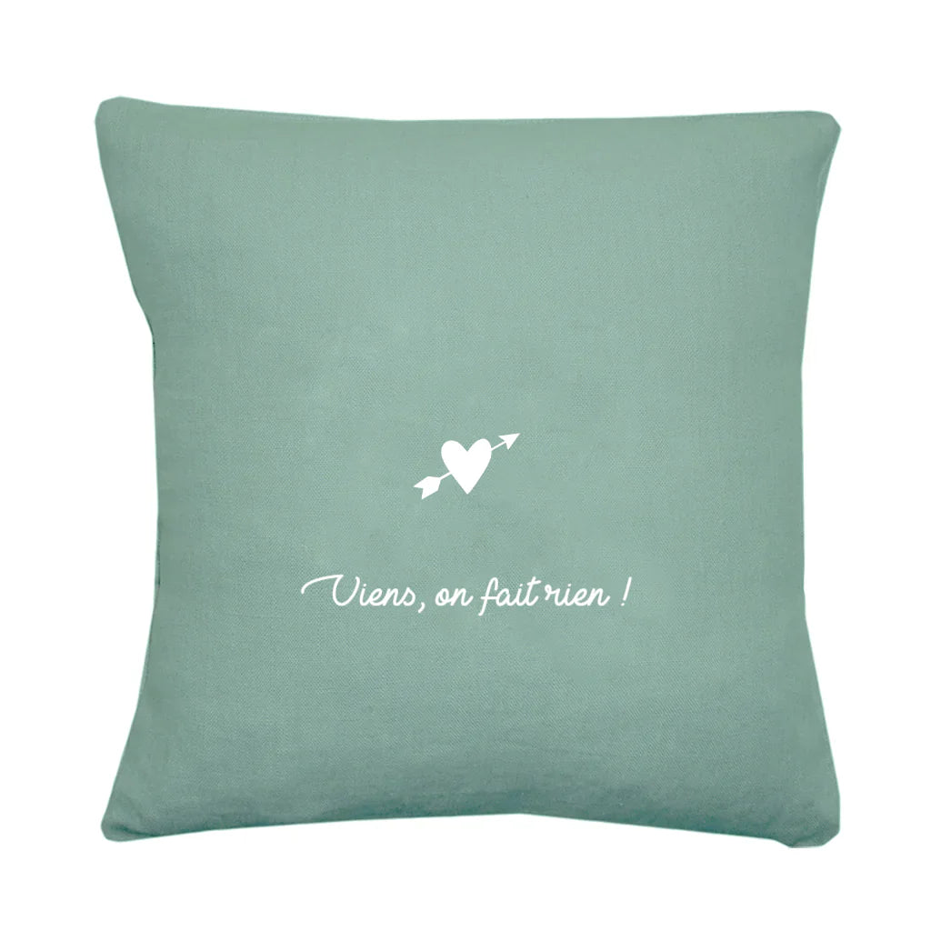 Coussin en lin personnalisé - Cadeau de mariage