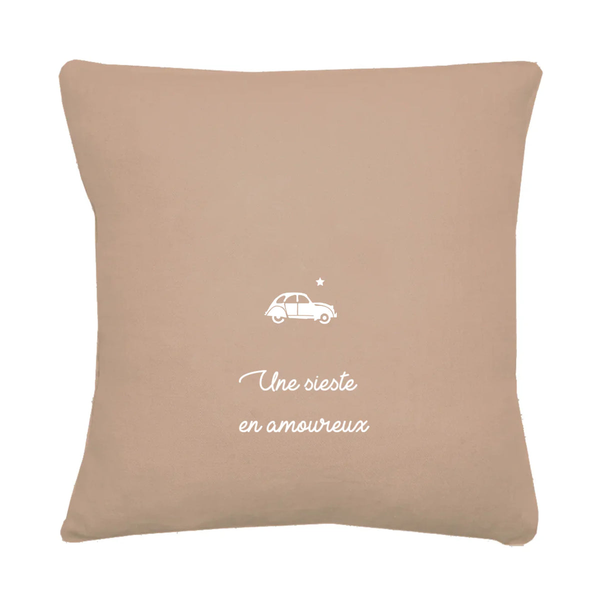 Coussin en lin personnalisé - Cadeau de mariage