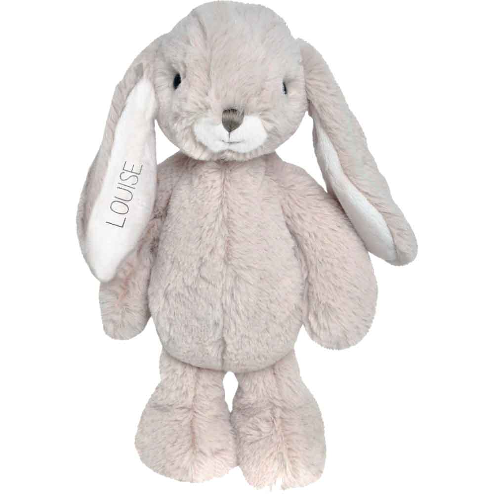 Doudou lapin personnalisé Gris clair