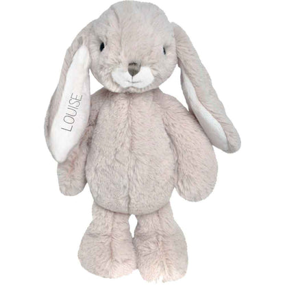 Doudou lapin personnalisé Gris clair