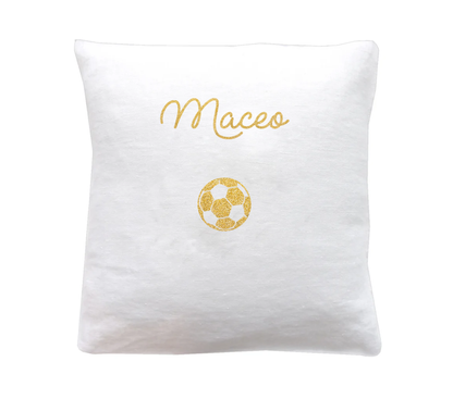 Coussin en lin enfant personnalisé