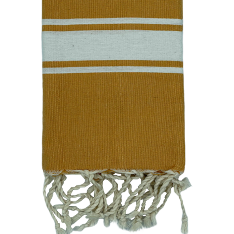 Fouta plate personnalisable - Moutarde