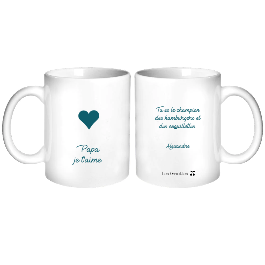 Mug personnalisé - Cadeau fête des pères
