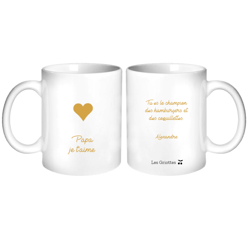 Mug personnalisé - Cadeau fête des pères