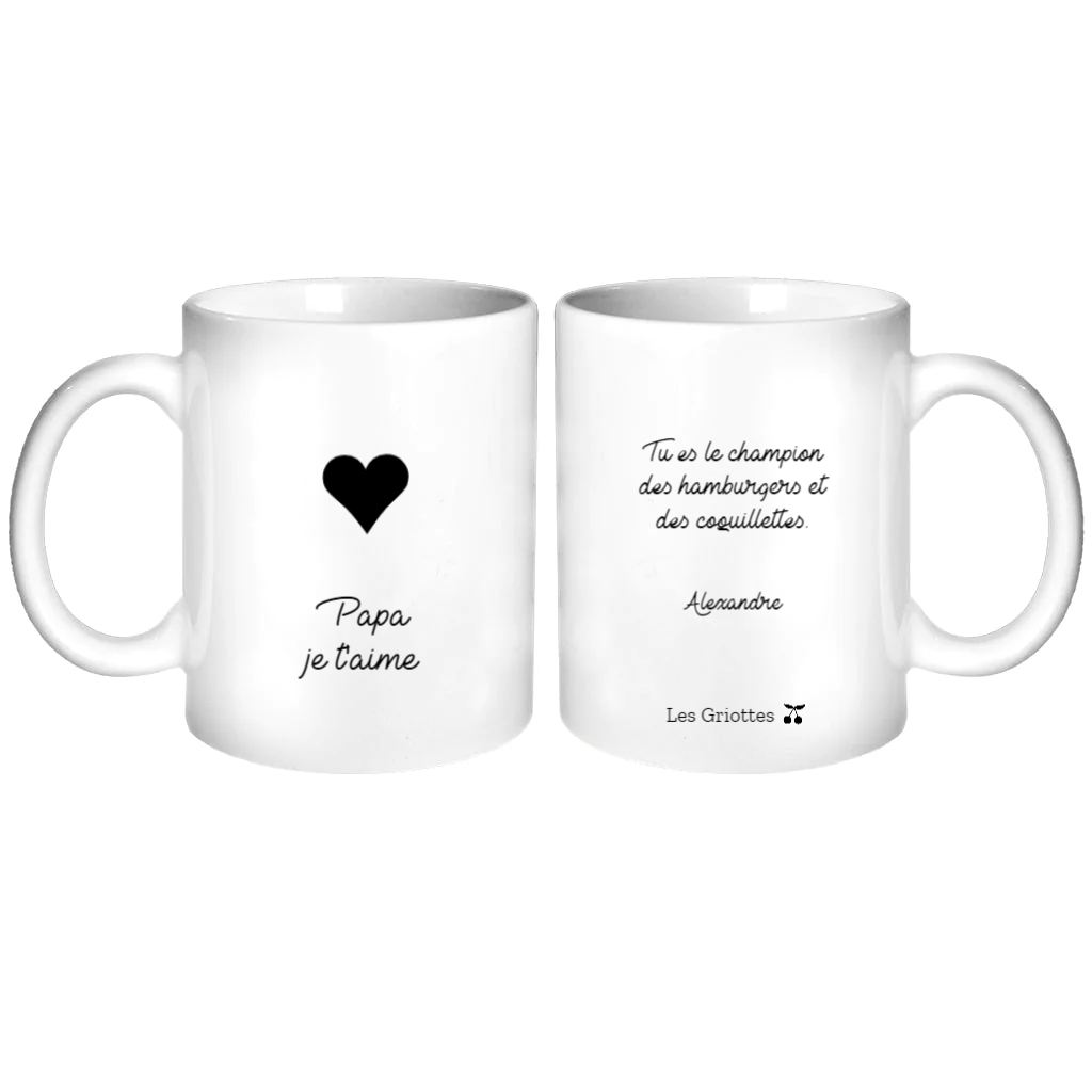 Mug personnalisé - Cadeau fête des pères