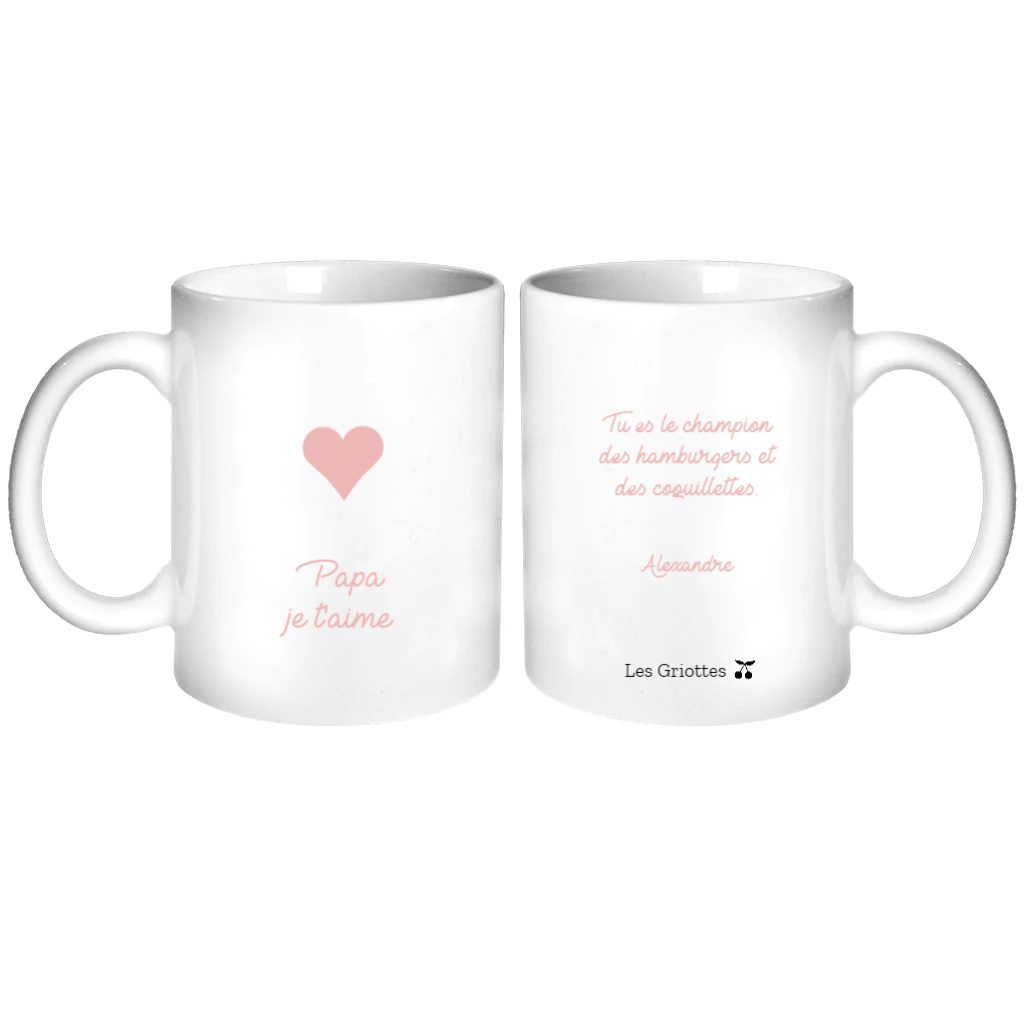 Mug personnalisé - Cadeau fête des pères