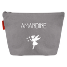 Trousse de toilette personnalisée en lin