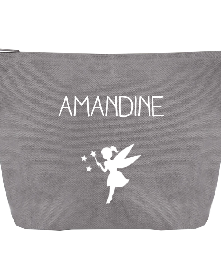 Trousse de toilette personnalisée en lin