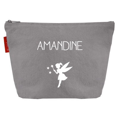 Trousse de toilette personnalisée en lin