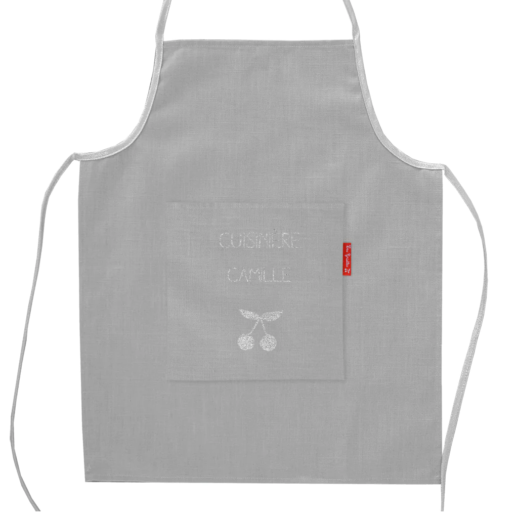 Tablier de cuisine enfant personnalisé - Lin enduit