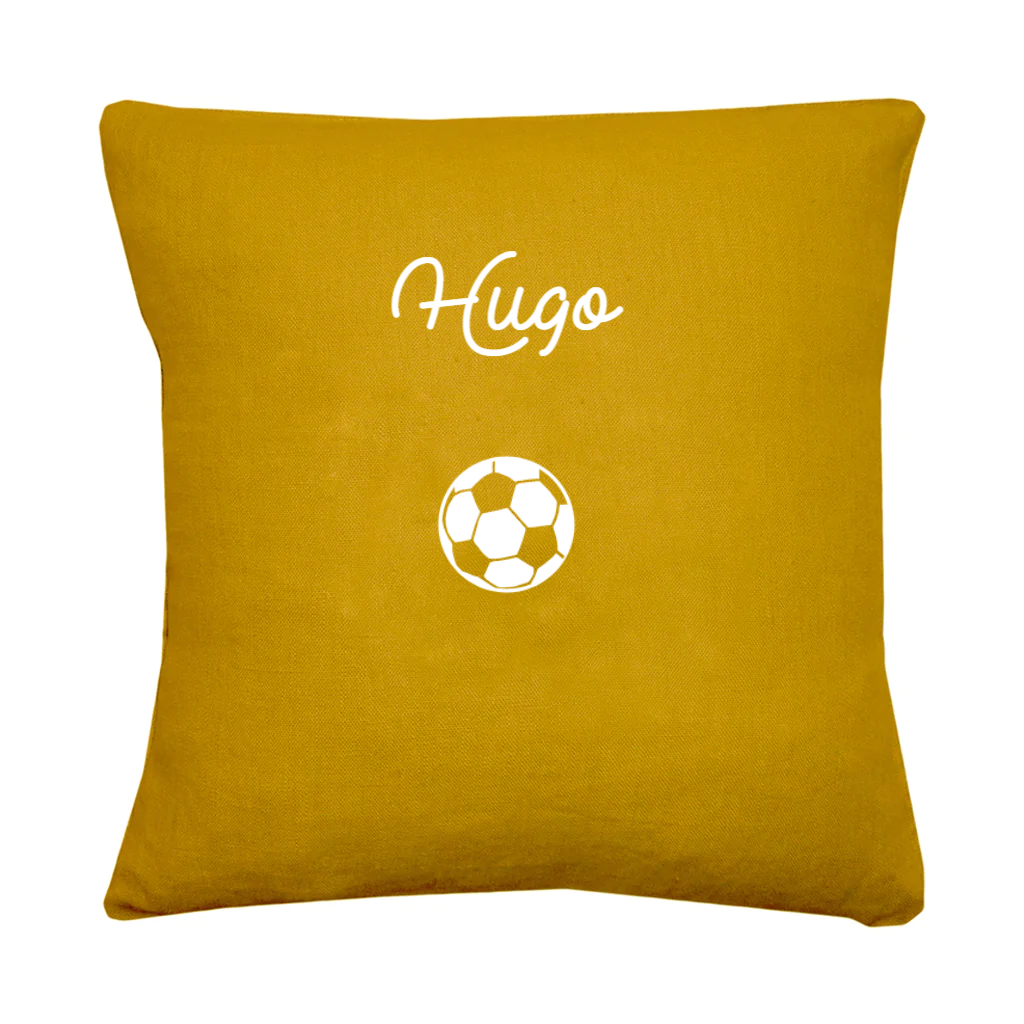 Coussin en lin enfant personnalisé