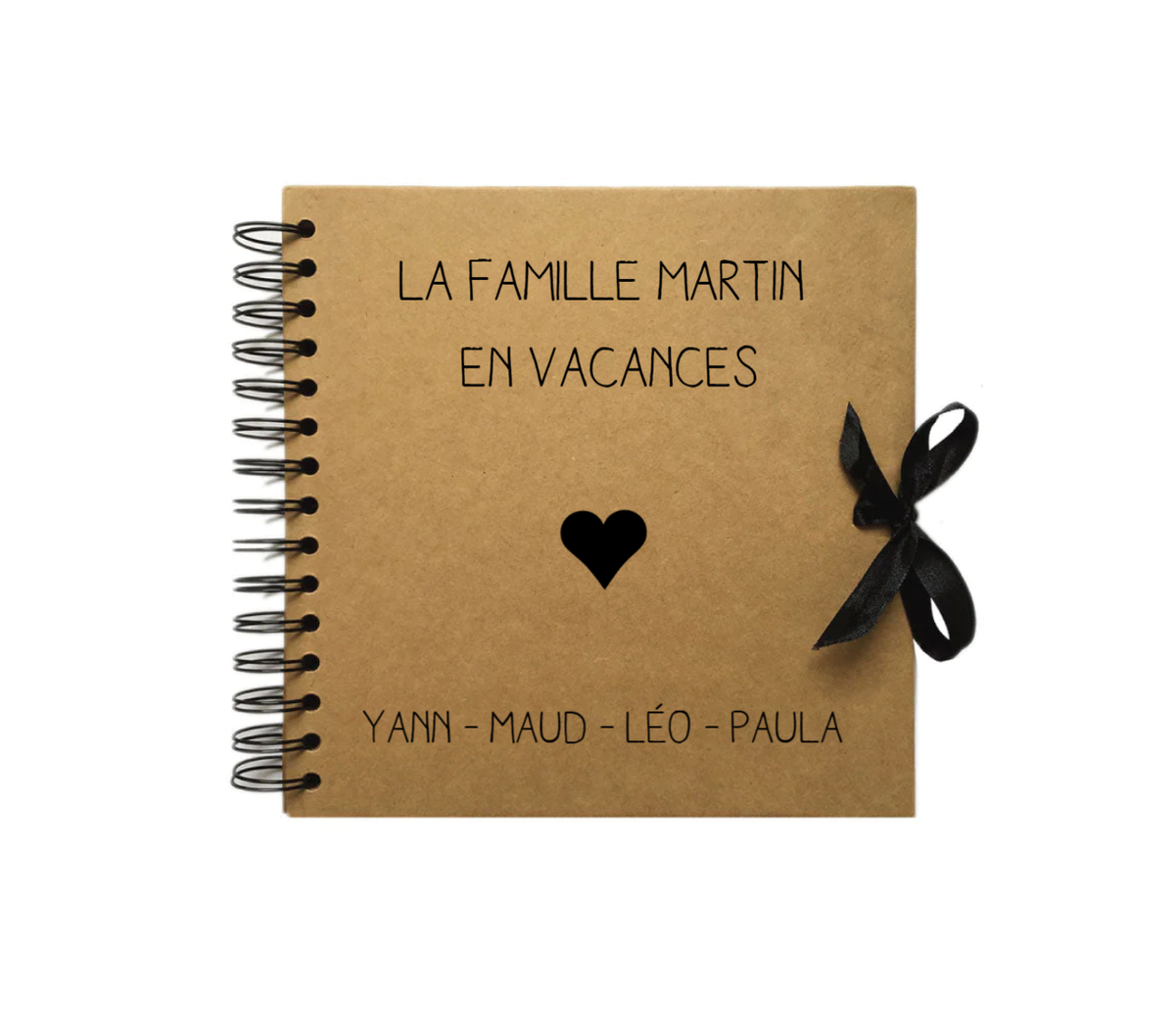 Album photo personnalisé en Kraft - Cadeau bébé