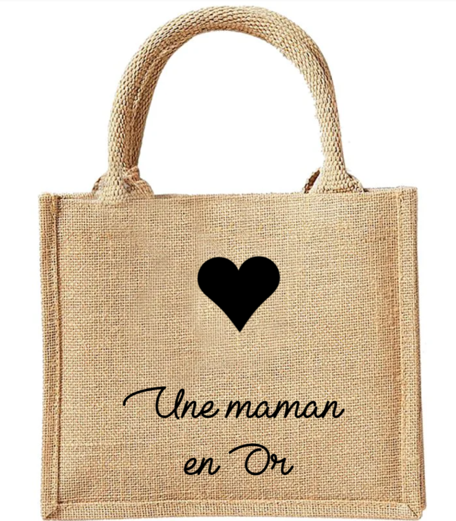 Mini cabas personnalisé - Cadeau fête des mères