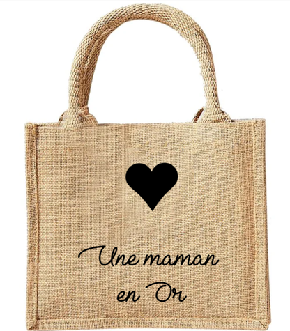 Mini cabas personnalisé - Cadeau fête des mères