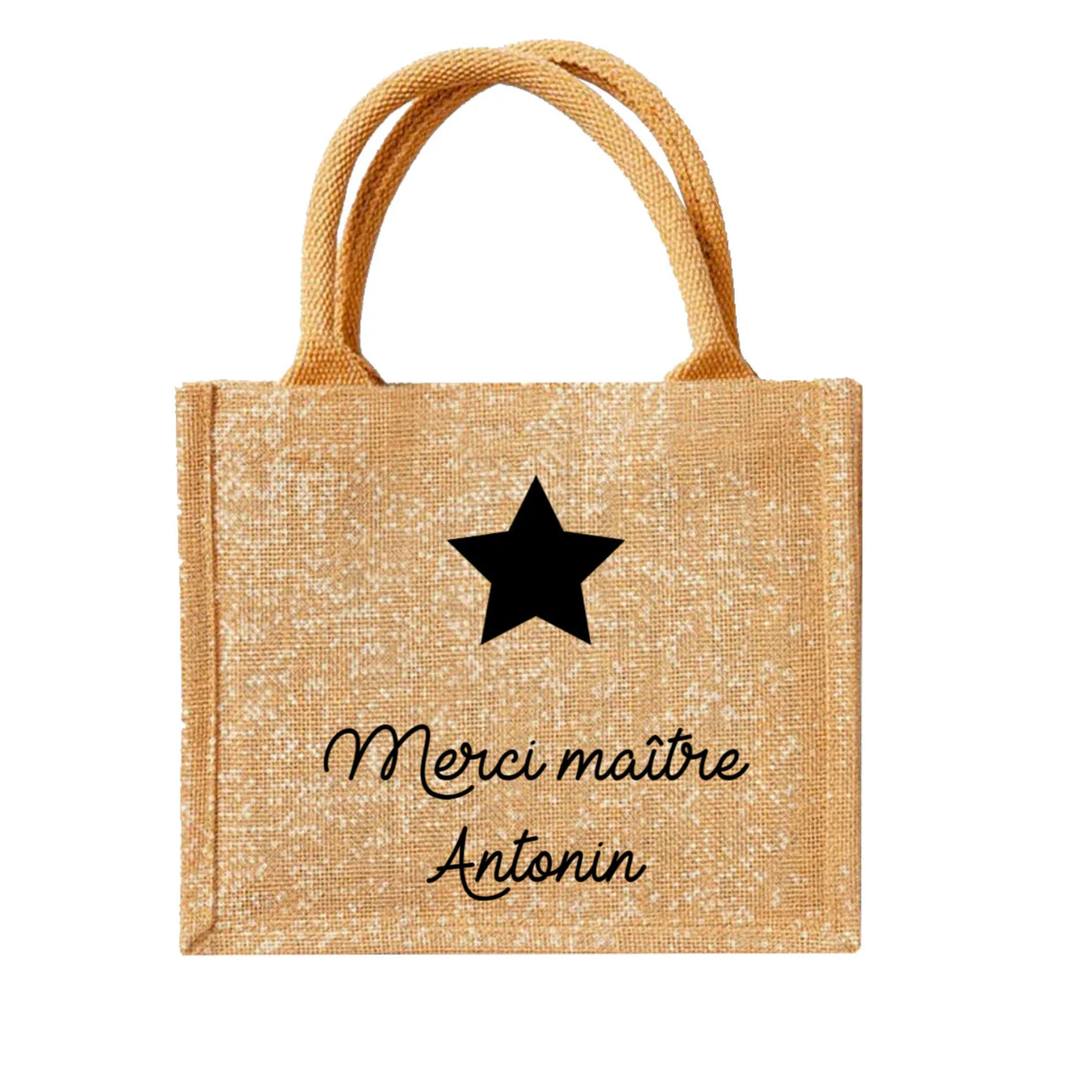 Mini cabas personnalisé - Cadeau maîtresse