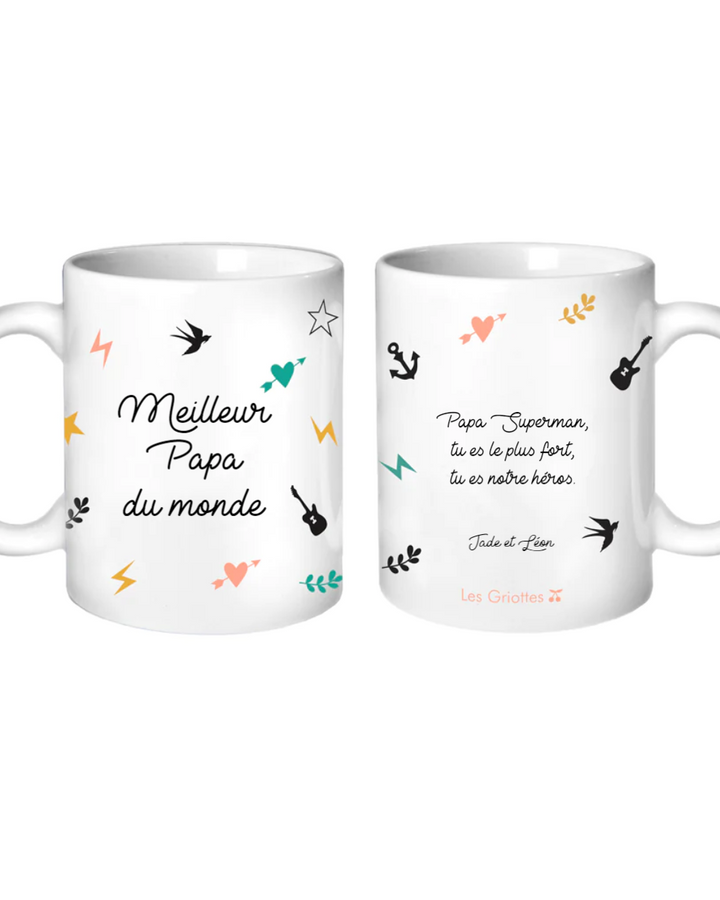 Mug personnalisé - Cadeau fête des pères