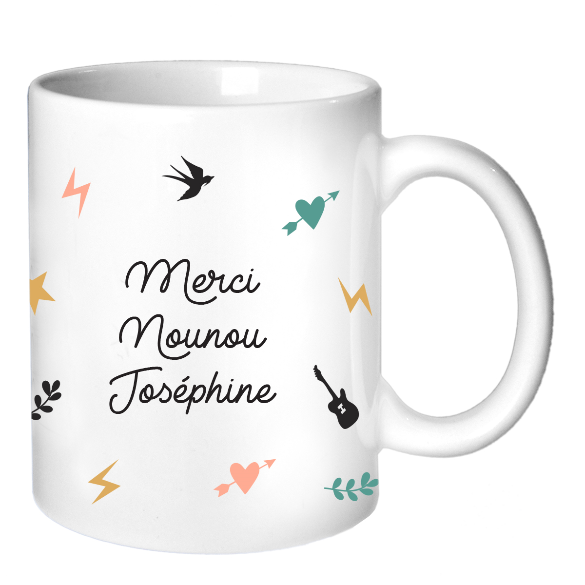 Mug personnalisé - Cadeau Maîtresse et Nounou