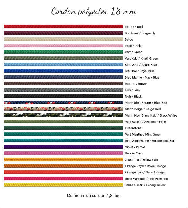 Cordons polyester