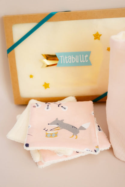 Panière personnalisée + Lingettes réutilisables