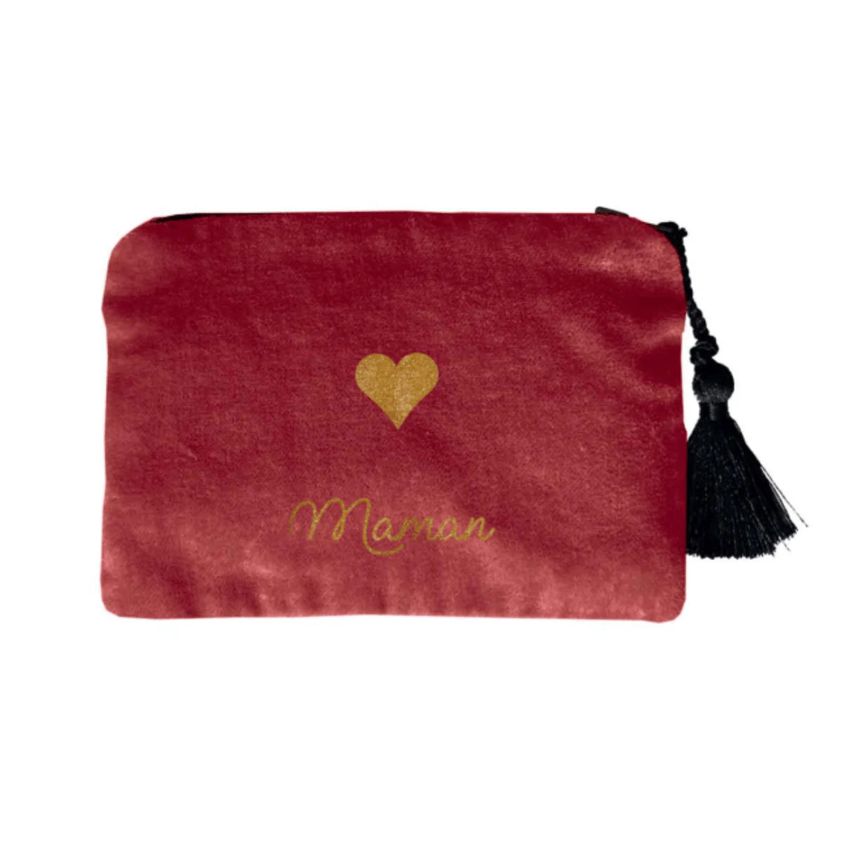 Pochette en velours personnalisée - Cadeau fête des mères