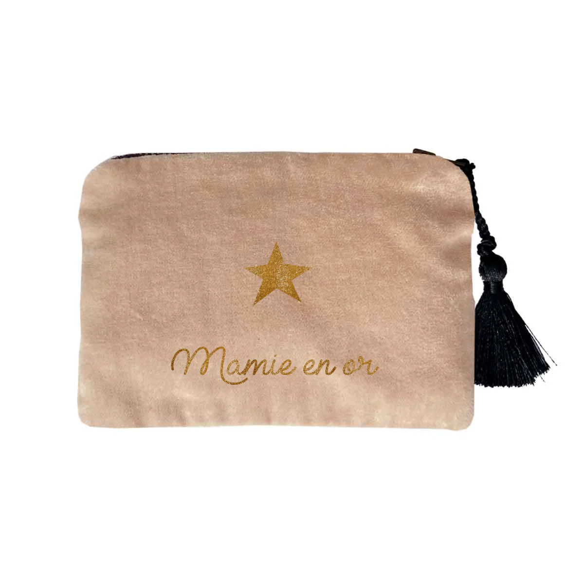 Pochette en velours personnalisée - Cadeau fête des mères