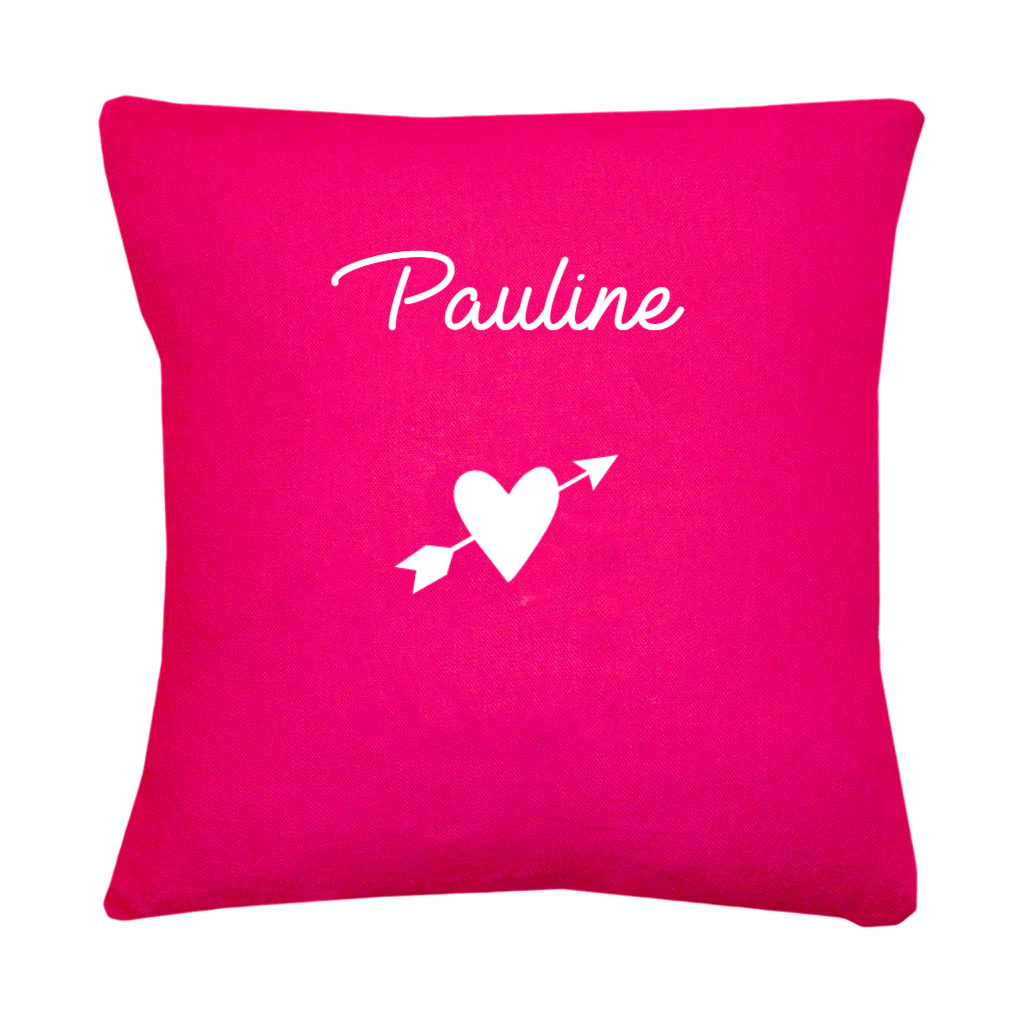 Coussin en lin enfant personnalisé