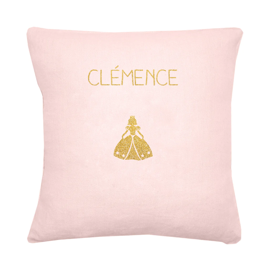 Coussin en lin enfant personnalisé
