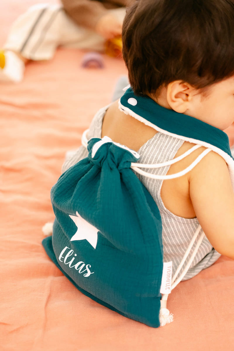 Sac à dos personnalisé bébé et enfant - Double gaze de coton
