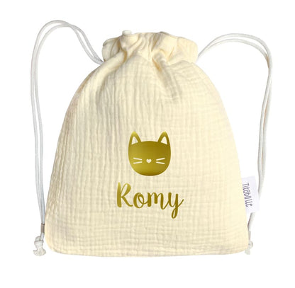 Sac à dos personnalisé bébé et enfant - Double gaze de coton Bio