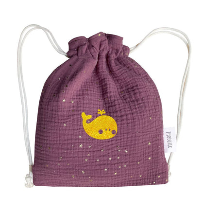 Sac à dos personnalisé bébé et enfant - Double gaze de coton étoilé