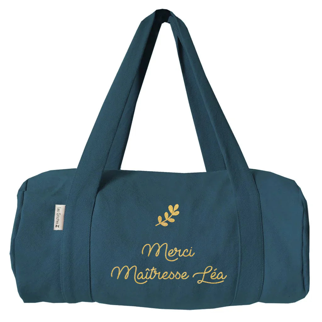 Sac de sport personnalisé coton - Cadeau maîtresse