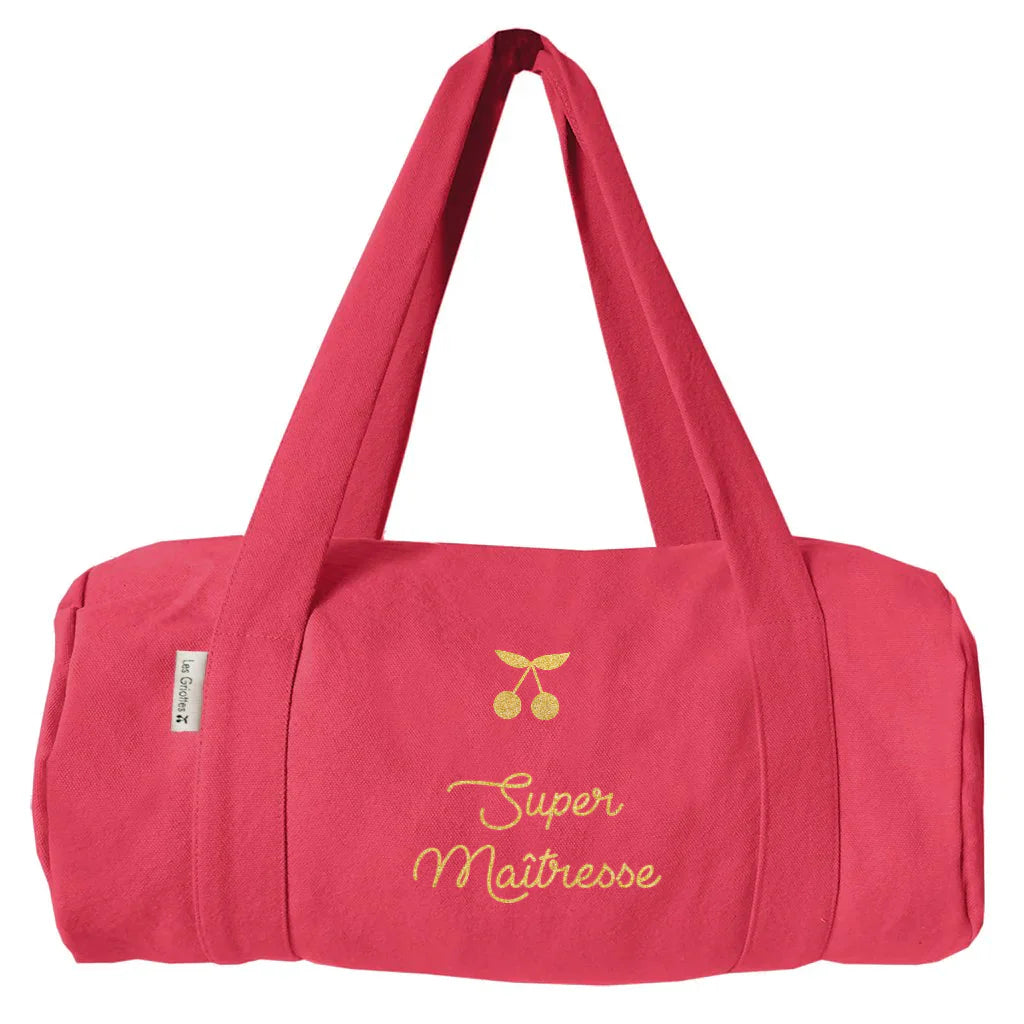 Sac de sport personnalisé coton - Cadeau maîtresse
