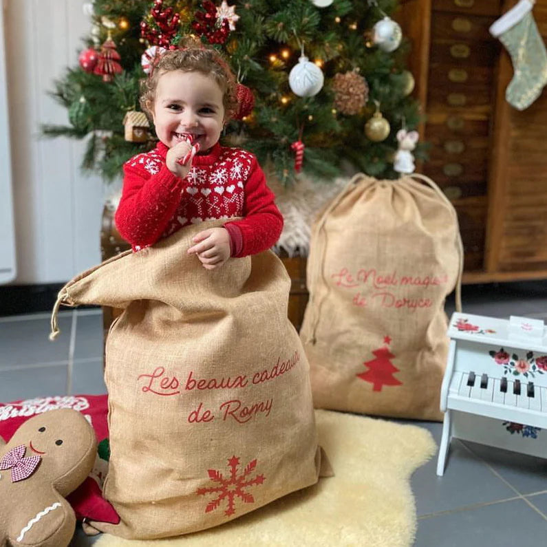 Hotte de Noël personnalisée