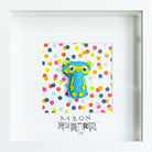 Tableau déco enfant et bébé personnalisé - Petit héros masqué bleu
