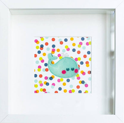 Tableau déco enfant et bébé personnalisé - Baleine