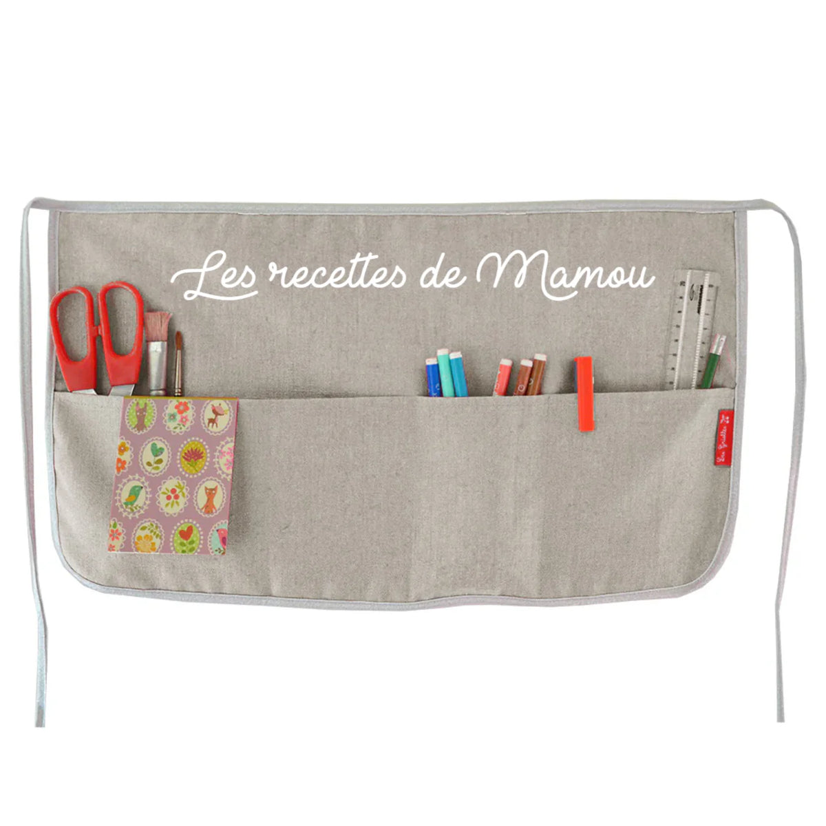Tablier cadeau fête des mères et des grand-mères personnalisé - Lin enduit