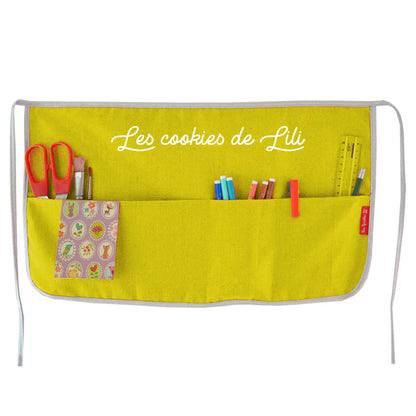 Tablier cadeau fête des mères et des grand-mères personnalisé - Lin enduit
